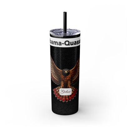 AQ Skinny Tumbler with Straw, 20oz