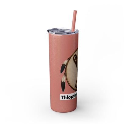Thlopthlocco Skinny Tumbler with Straw, 20oz