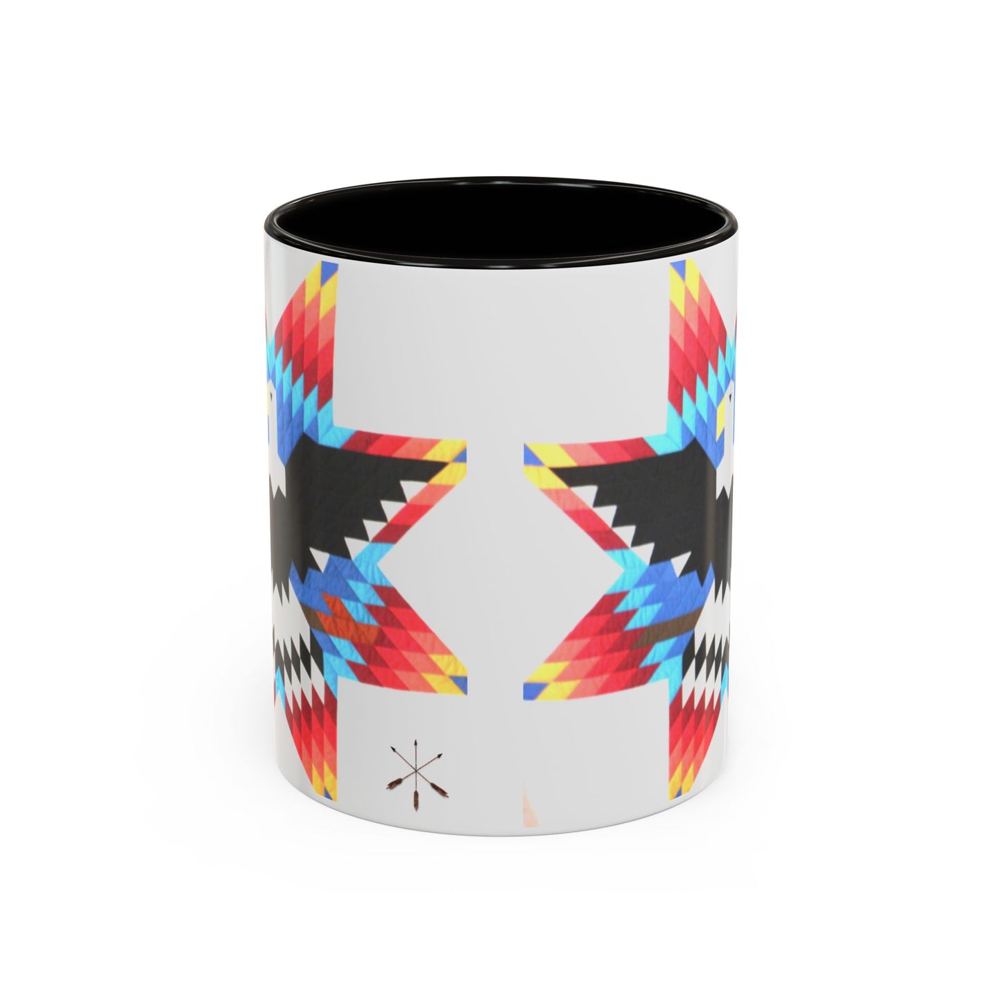 Onci  Eagle Star Ceramic Mug — Colorful Geometric Native-Inspired Coffee Cup (11oz, 15oz)