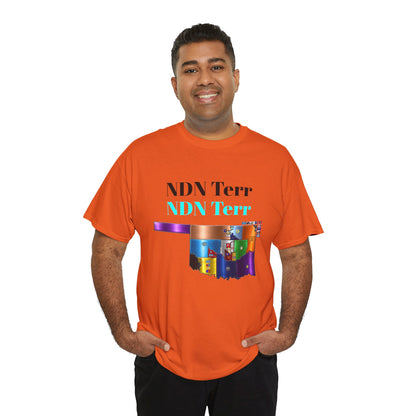 NDN Terr Oklahoma Map Tee — Native Pride Graphic T-Shirt with Arrows