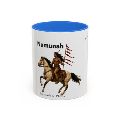Comanche Numunah ‘Lords of the Plains’ Horseman Coffee Mug — Native Warrior Ceramic Mug (11oz/15oz)