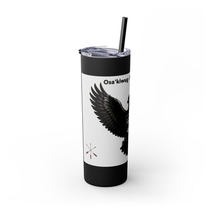 Sac Fox Skinny Tumbler with Straw, 20oz