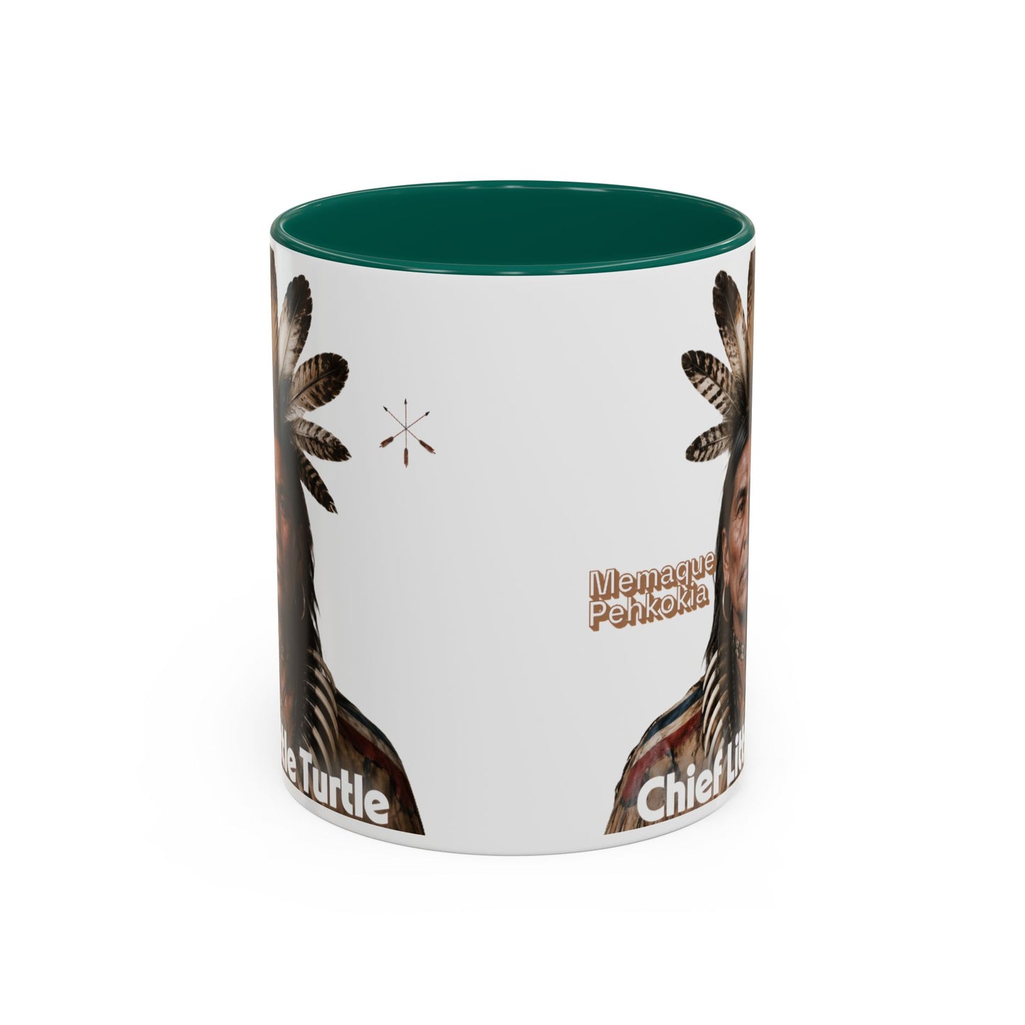Miami Ceramic Mug — 'Chief Little Turtle' Native Warrior Portrait (11oz & 15oz)
