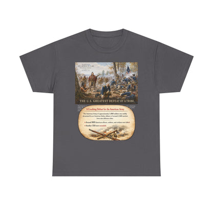 Chief Little Turtle Historical Battle Tee — "The U.S. Greatest Defeat by a Tribe" Cotton T-Shirt