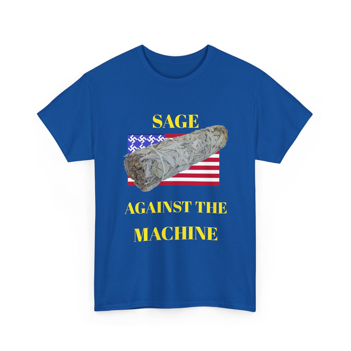 Sage Against the Machine T-Shirt — American Flag Smudge Stick Tee