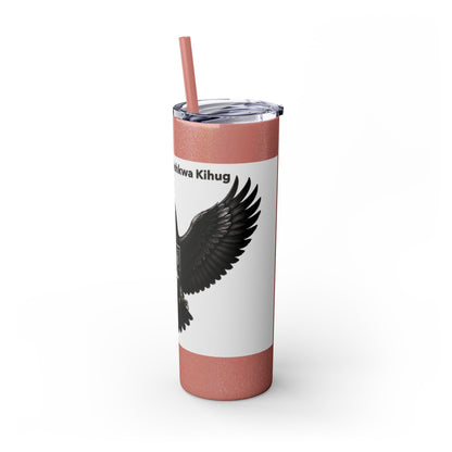 Sac Fox Skinny Tumbler with Straw, 20oz
