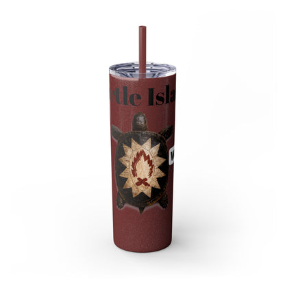 Wyandotte Skinny Tumbler with Straw, 20oz