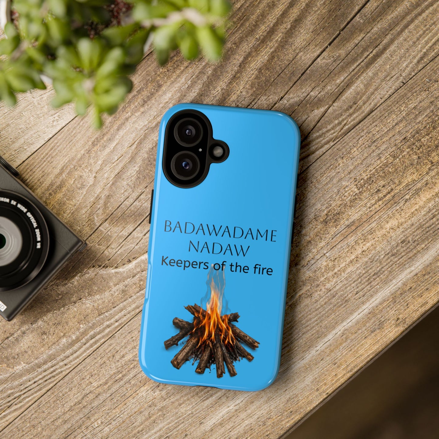 Pottawatomi Tough Cases: 'Badawadame Nadaw' Campfire & Tools Phone Case
