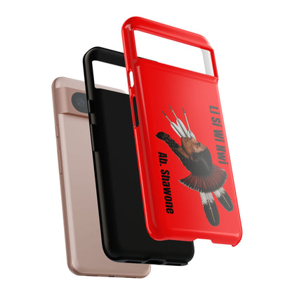 Absentee Shawnee Headdress Phone Case — 'Li Si Wi Ni' Design