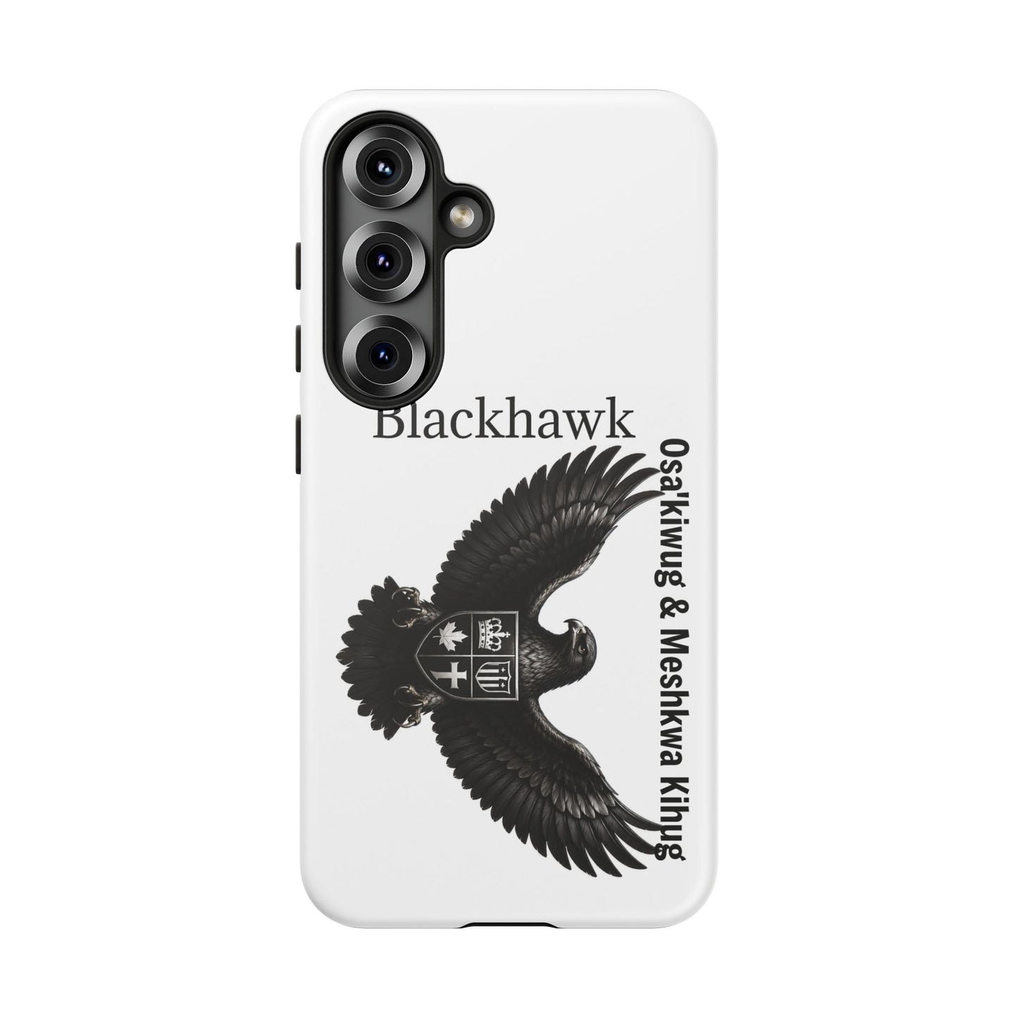 Sac&Fox Phone Case — 'Blackhawk' Raven Crest Protective Tough Case