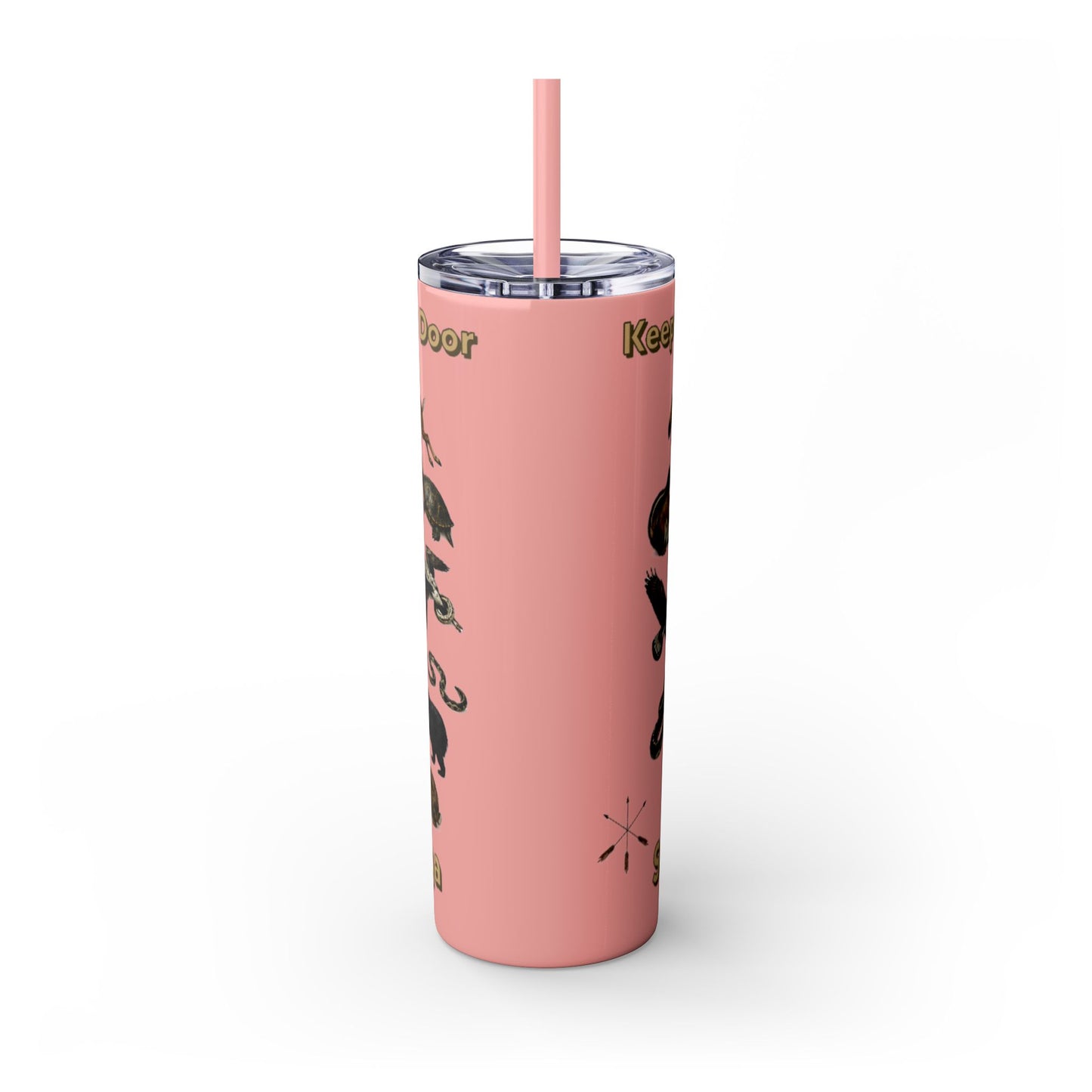 Seneca Cayuga Skinny Tumbler with Straw, 20oz