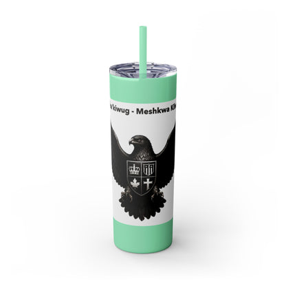 Sac Fox Skinny Tumbler with Straw, 20oz