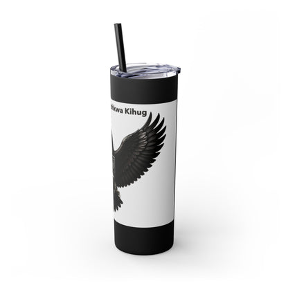 Sac Fox Skinny Tumbler with Straw, 20oz