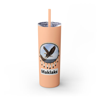 Modoc Eagle Skinny Tumbler – 20oz Straw Travel Cup (Maklaks)