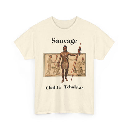 Savage Chahta Tchaklas Graphic Tee – Native American Heritage Art T-Shirt