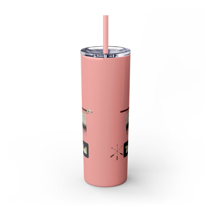 Cheyenne Arapaho 20oz Skinny Tumbler — Native American Shield & Arrows Design (Tsistsistas - Hinono'eitiit)