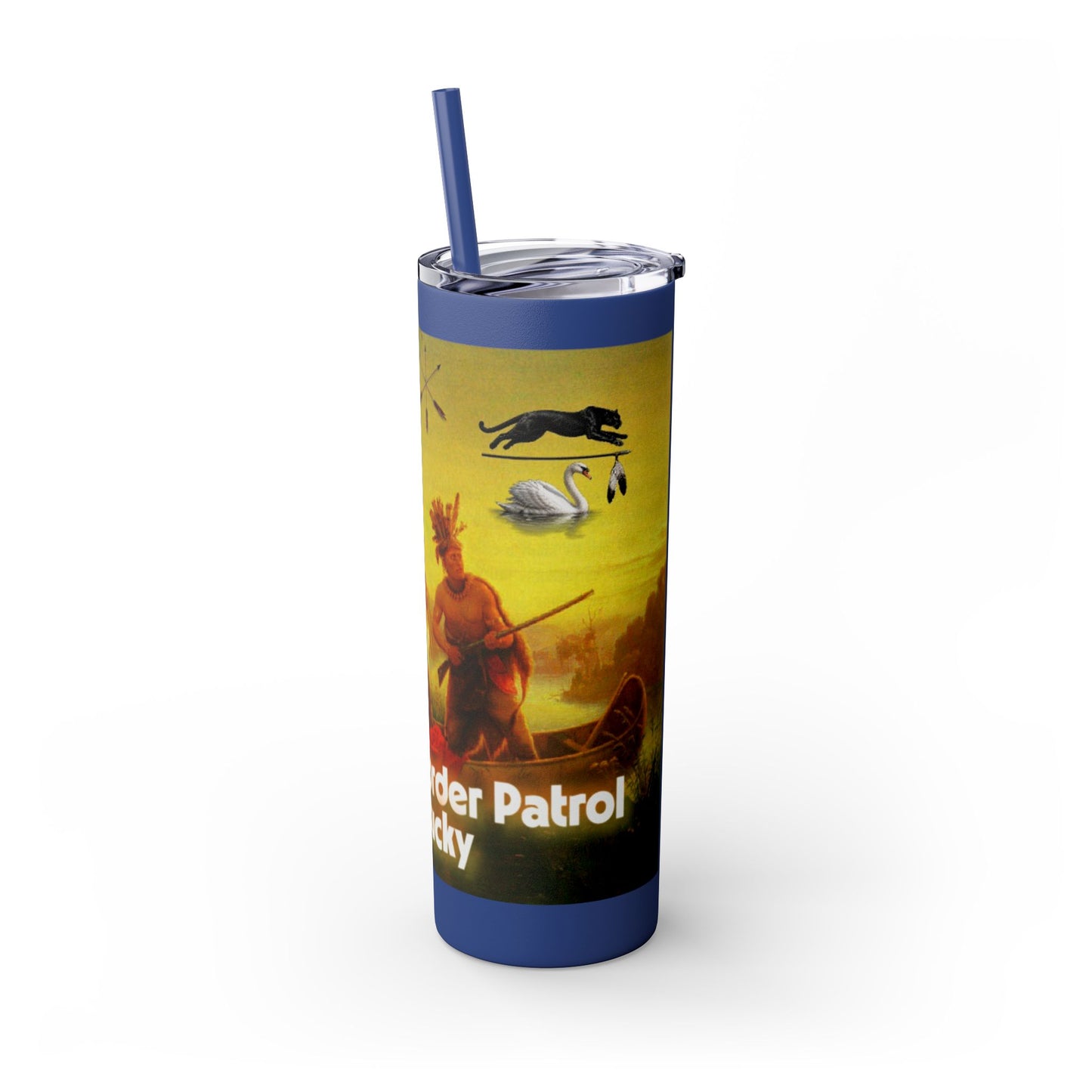 Shawnee East Skinny Tumbler with Straw, 20oz