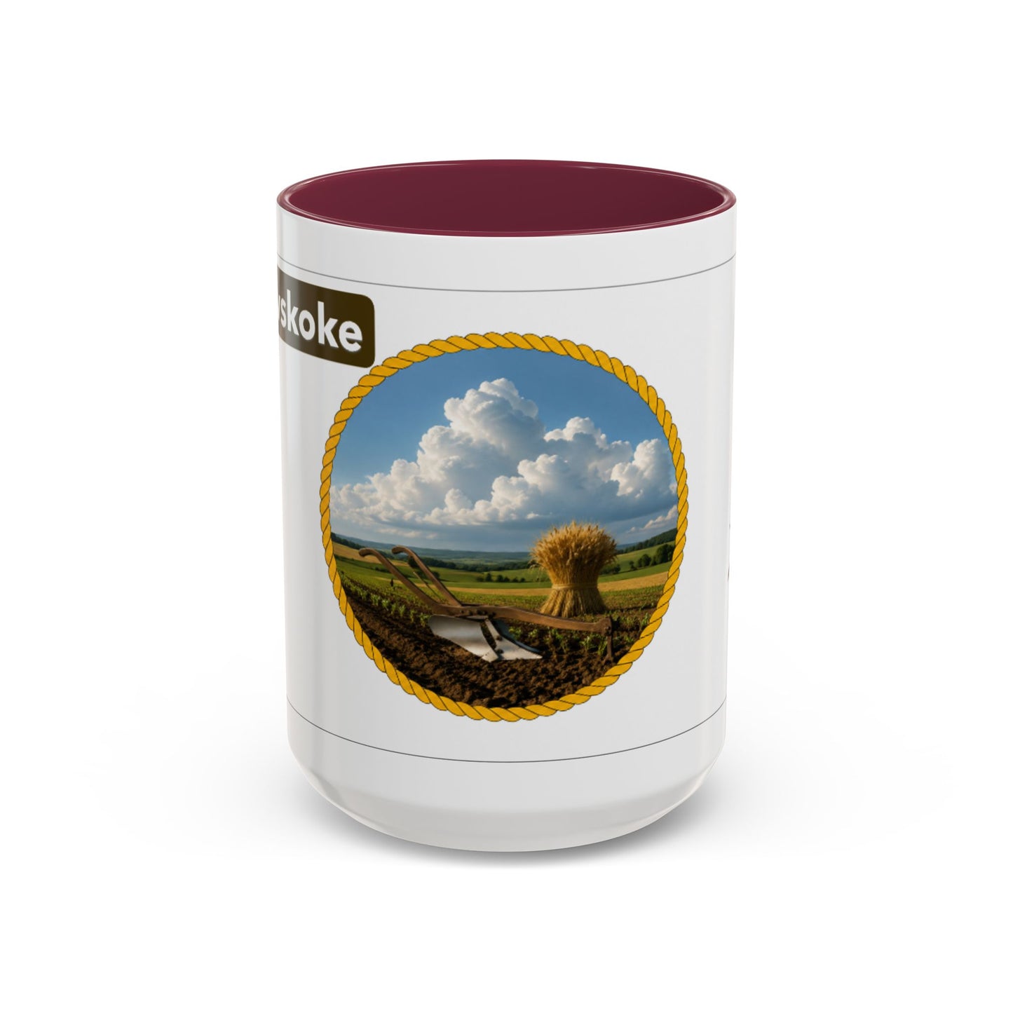 Muscogee Scenic Harvest Coffee Mug – Rustic Countryside Landscape 11oz/15oz