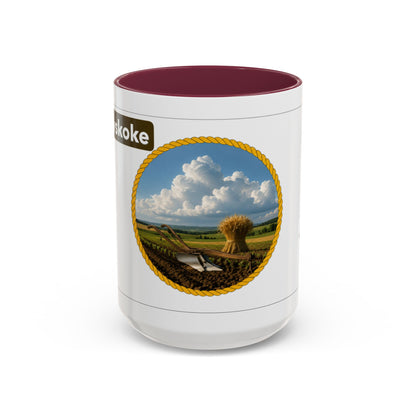 Muscogee Scenic Harvest Coffee Mug – Rustic Countryside Landscape 11oz/15oz