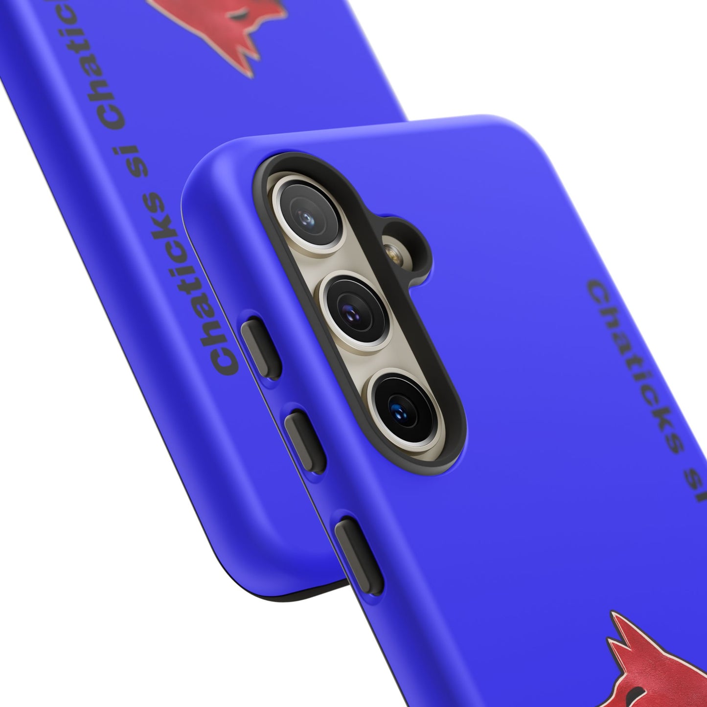 Pawnee Phone Case — Blue 'Chaticks si Chaticks' Wolf Logo Tough Case