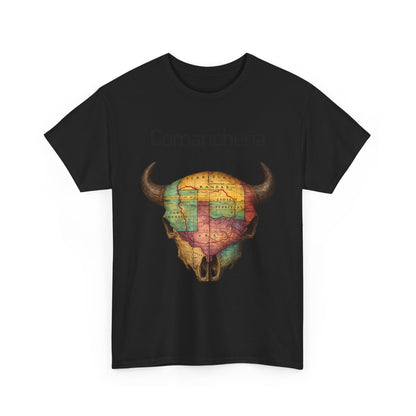 Comancheria Buffalo Skull T-Shirt — Western Map Graphic Tee