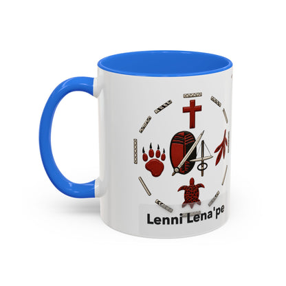 Delaware East Lenni Lenape Tribal Ceramic Mug – Native Symbols Coffee Cup (11oz/15oz)