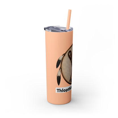 Thlopthlocco Skinny Tumbler with Straw, 20oz