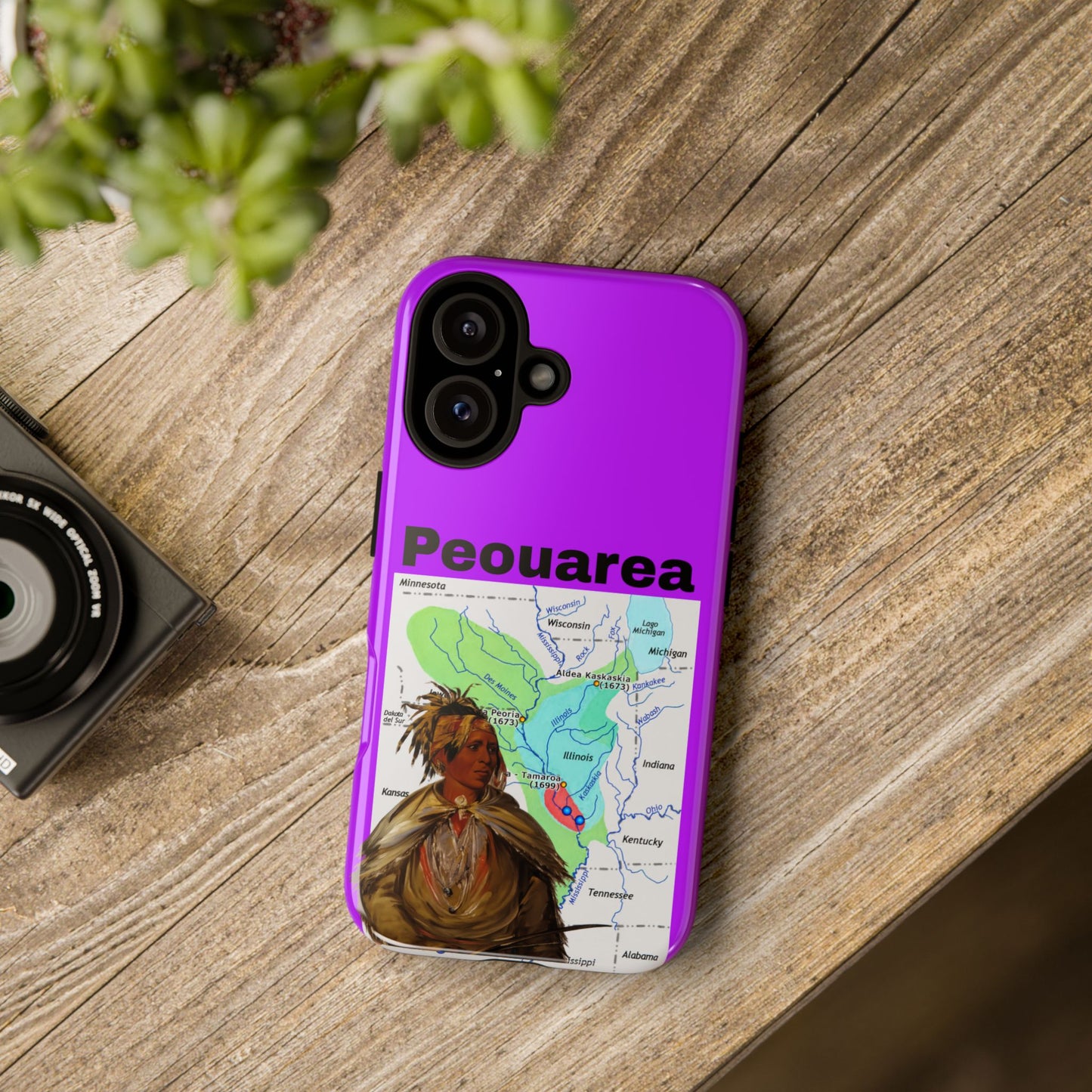 Peoria Phone Case — 'Peouarea' Dreamcatcher Shield Design