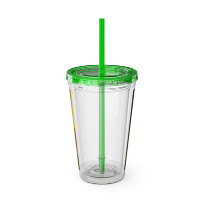Shawnee East Sunsplash Tumbler with Straw, 16oz