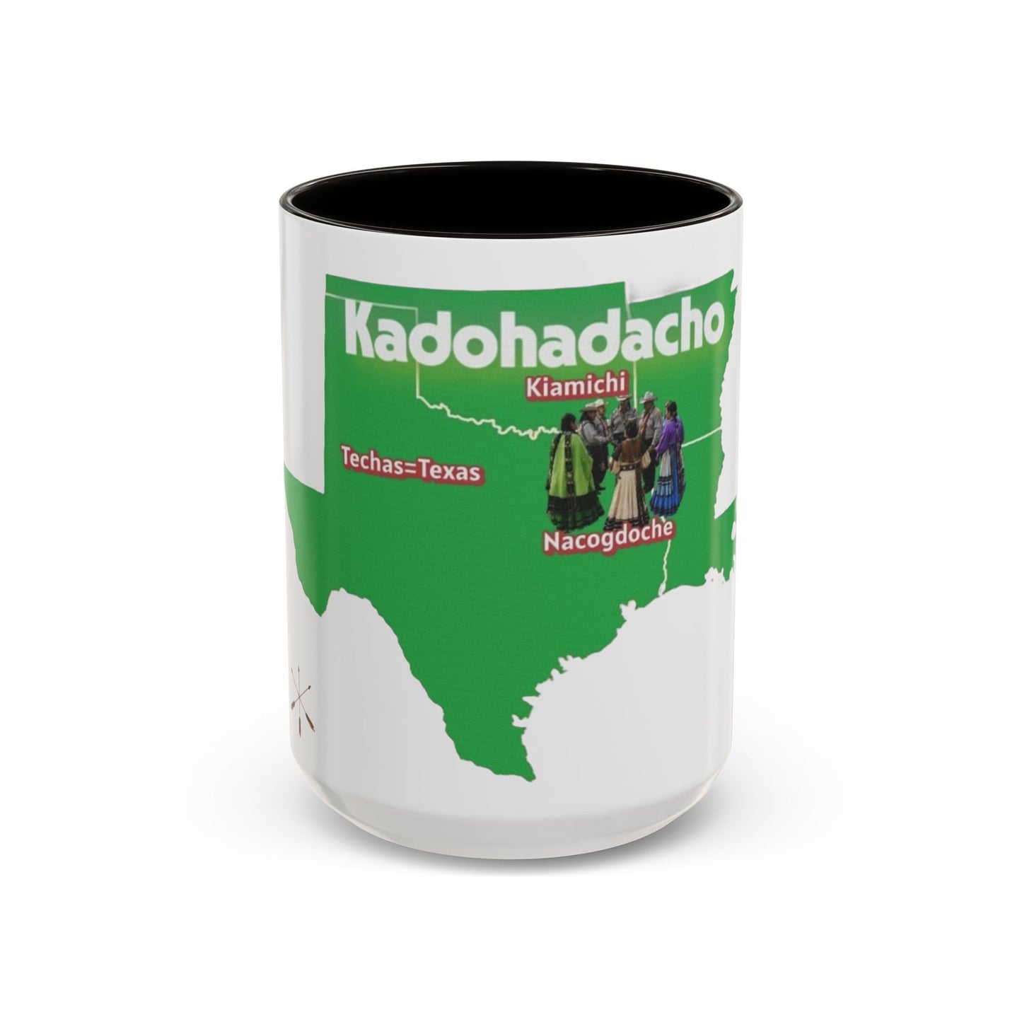 Caddo Kadohadacho Tribal Map Mug — Texas & Nacogdoches Native Pride Coffee Cup (11oz/15oz)