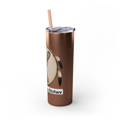 Thlopthlocco Skinny Tumbler with Straw, 20oz