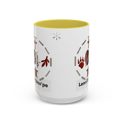 Delaware East Lenni Lenape Tribal Ceramic Mug – Native Symbols Coffee Cup (11oz/15oz)