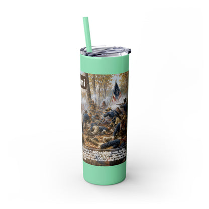 Miami Tribe Historical Skinny Tumbler 20oz — Native American Heritage Travel Cup
