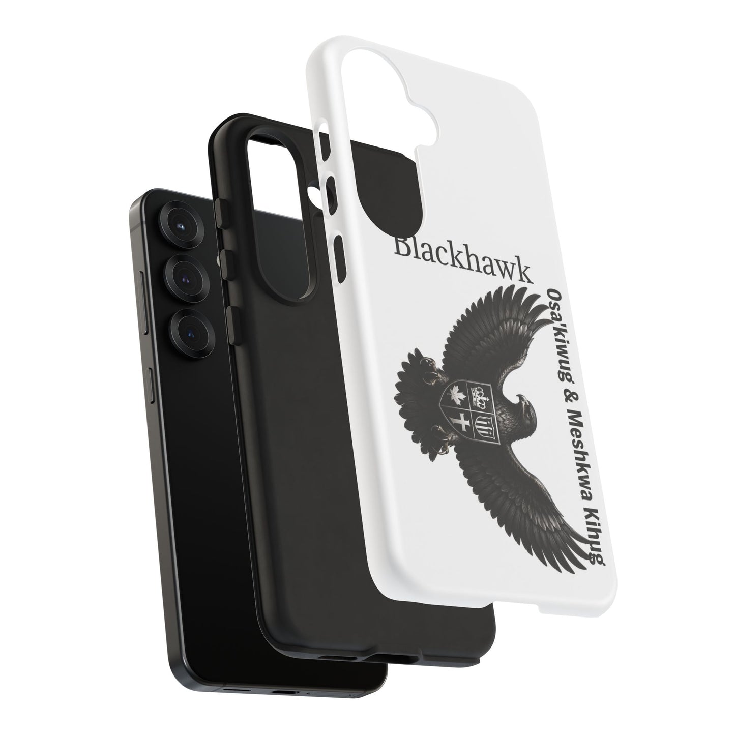 Sac&Fox Phone Case — 'Blackhawk' Raven Crest Protective Tough Case