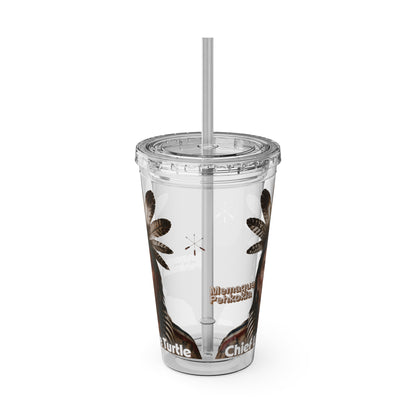 Miami Chief Little Turtle Sunsplash 16oz Tumbler with Straw