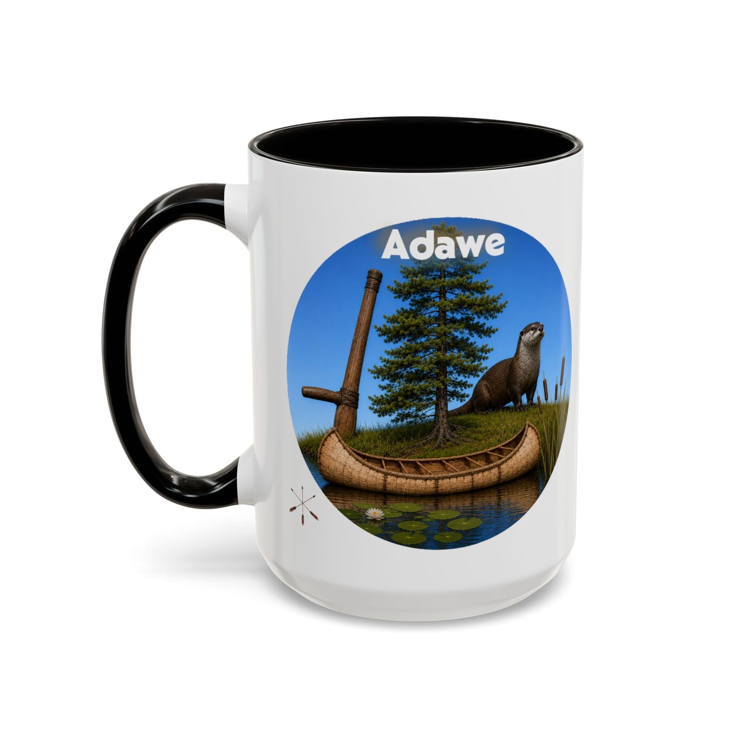 Ottawa Adawe Otter Canoe Mug — Nature Wildlife Coffee Cup (11oz & 15oz)