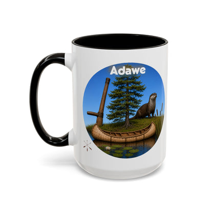 Ottawa Adawe Otter Canoe Mug — Nature Wildlife Coffee Cup (11oz & 15oz)