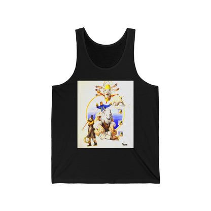 Inupiat/Yupik Wildlife Art Tank Top — Vintage Woodland Animal & Arrow Graphic