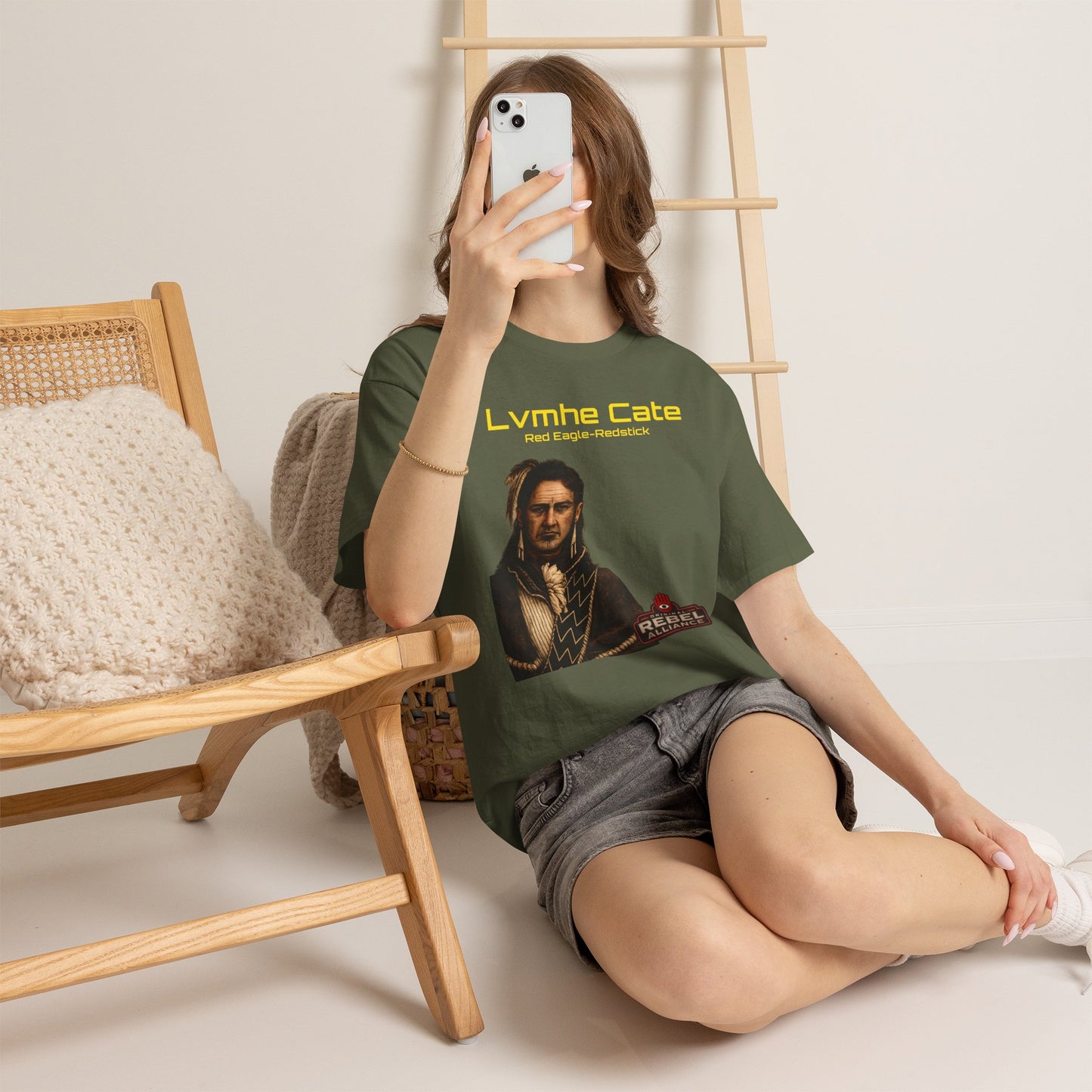 Lvmhe Cate Portrait Tee — Rebel Alliance Retro Sci‑Fi Graphic Shirt