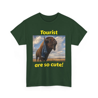 Tourist Are So Cute! T-Shirt — Funny Bison Photo Tee