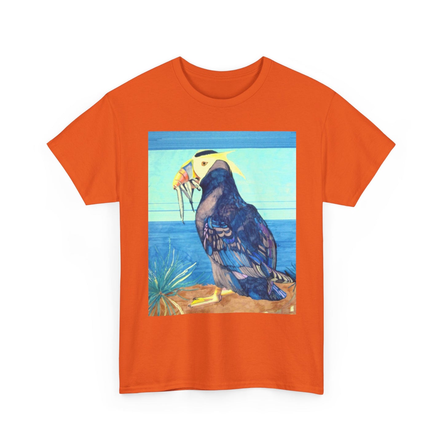 Puffin Beach Tee — Vintage Seaside Bird Graphic T-Shirt