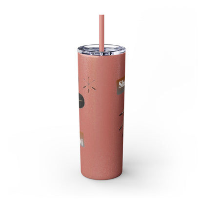 Shawnee Absentee Skinny Tumbler with Straw, 20oz