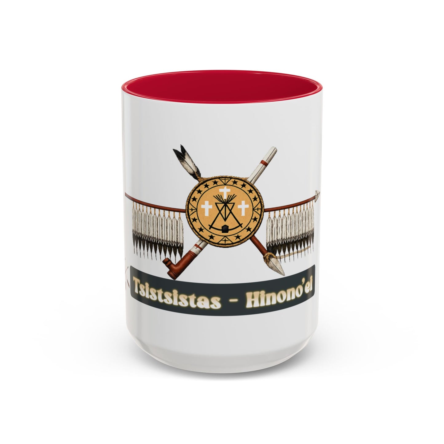 Cheyenne Arapaho Native Heritage Shield Coffee Mug – 'Tsistsistas / Hinono’ei' 11oz & 15oz