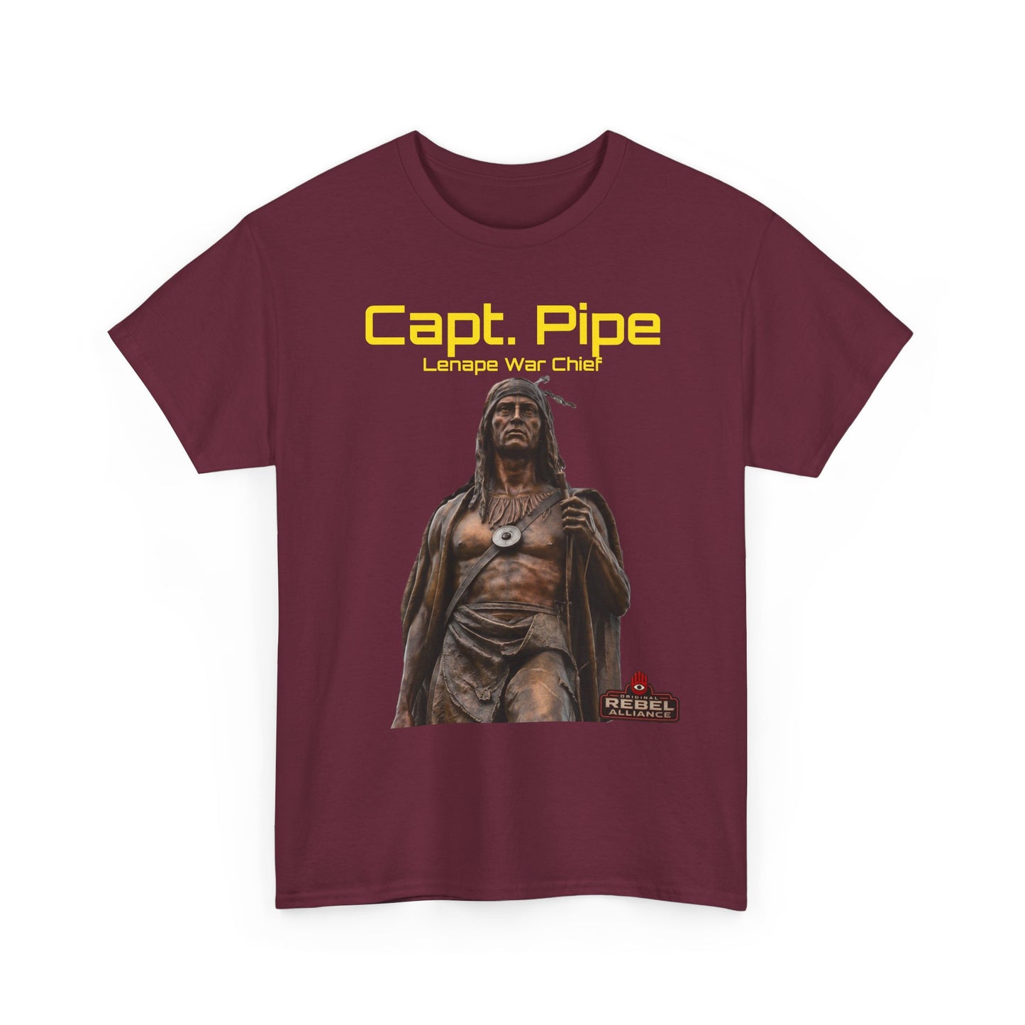 Capt. Pipe Lemape War Chief T‑Shirt — Native Warrior Graphic Tee