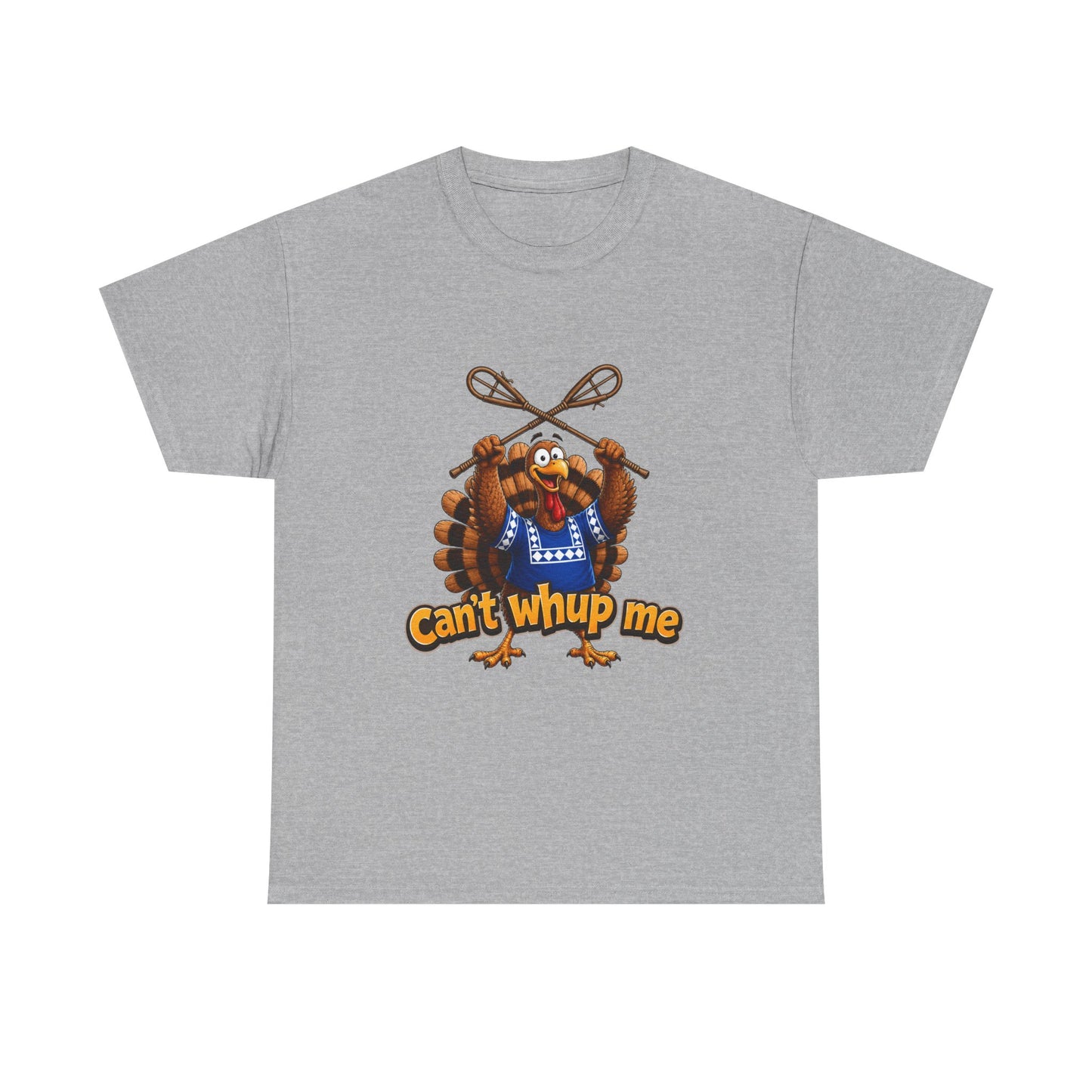 Turkey Mascot Tee — 'Can't Whup Me' Funny Thanksgiving T‑Shirt