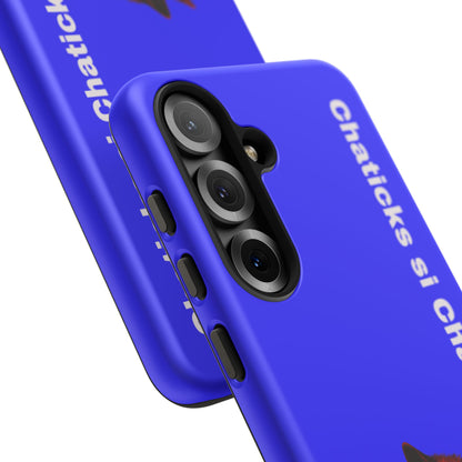 Pawnee Phone Case — Blue 'Chaticks si Chaticks' Wolf Logo Tough Case