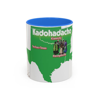 Caddo Kadohadacho Tribal Map Mug — Texas & Nacogdoches Native Pride Coffee Cup (11oz/15oz)