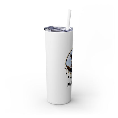 Modoc Eagle Skinny Tumbler – 20oz Straw Travel Cup (Maklaks)