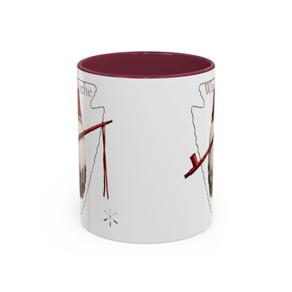 Osage Wazhazhe Tribal Feather Mug (11oz & 15oz) — Native-Inspired Coffee Cup