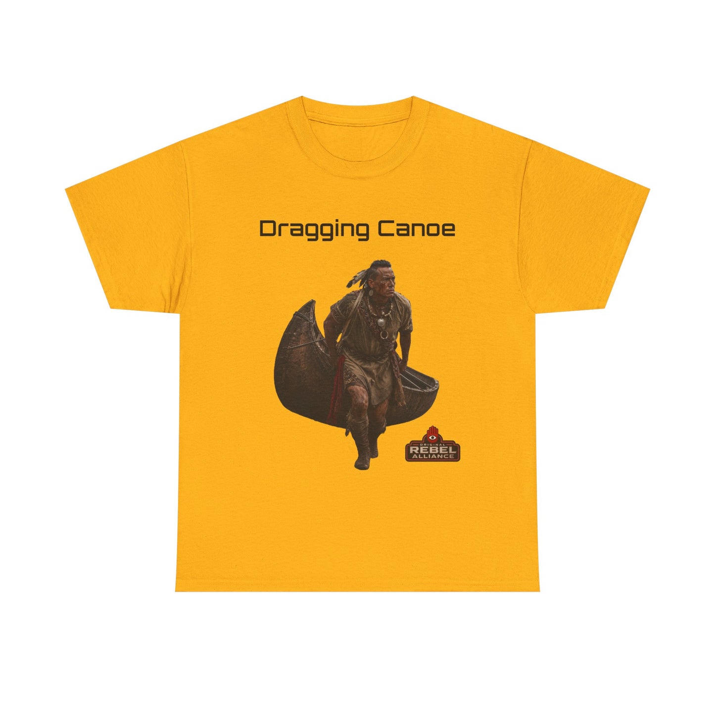 Dragging Canoe Canoe Warrior T-Shirt — Native American Historical Tribute Tee